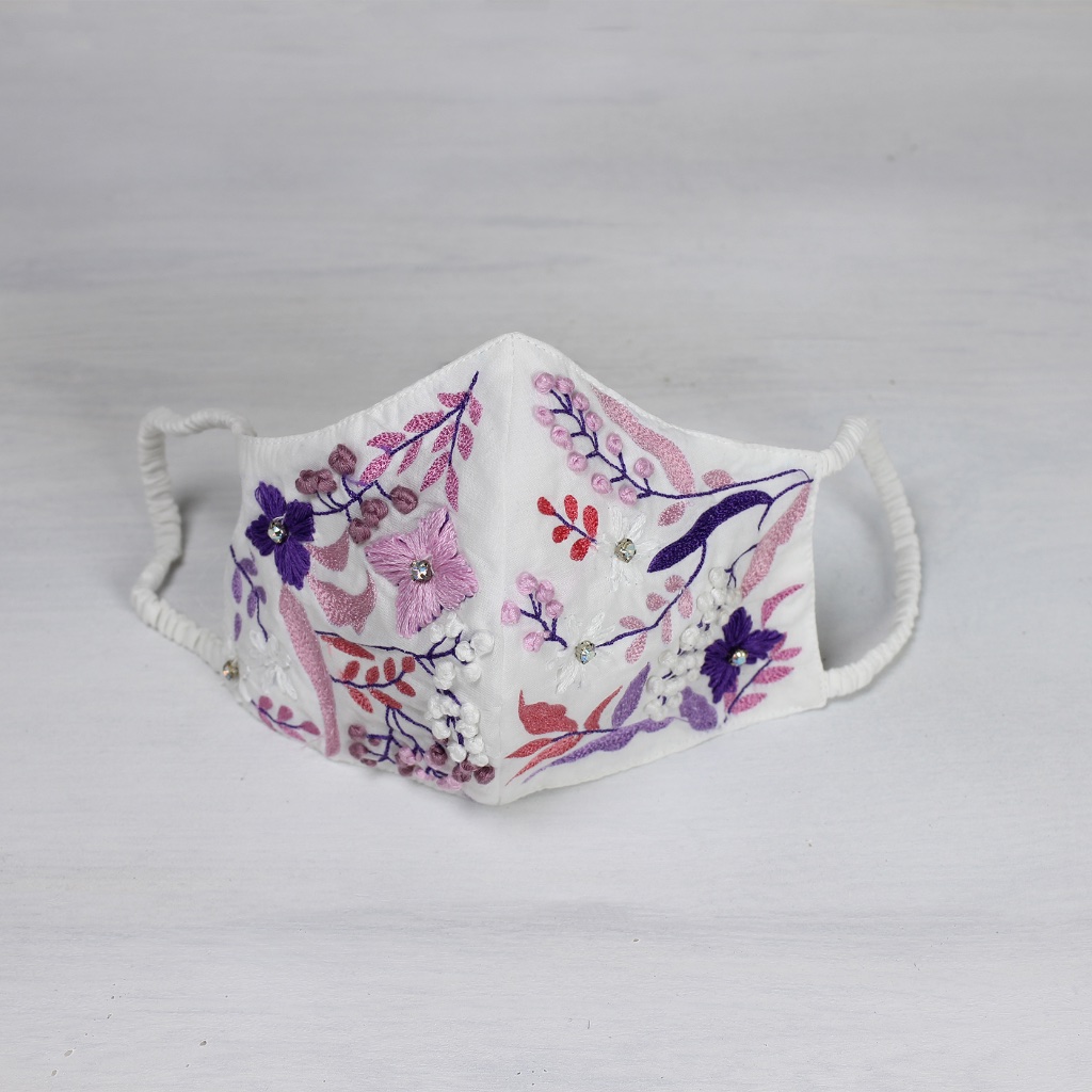 New Indian Hand-Embroidered Facemasks